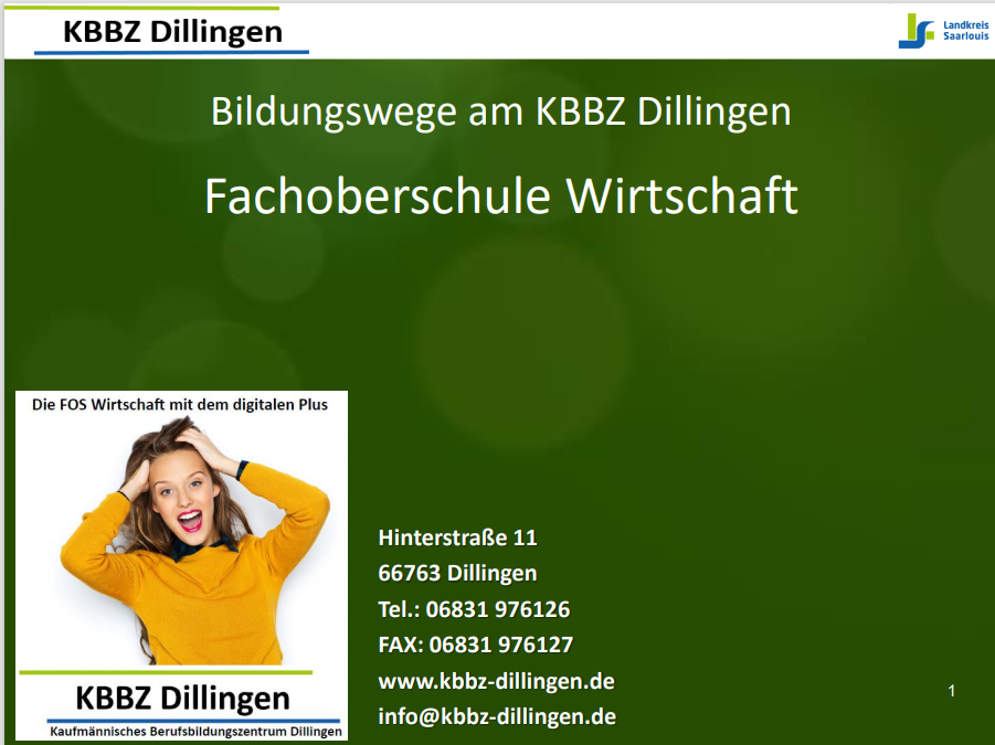 Film zum Bildungsgang FOS - Wirtschaft